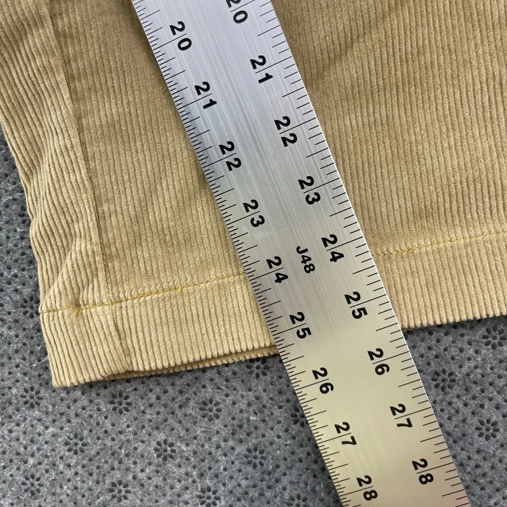 NEW LL Bean Comfort Waist Corduroy Pants Mens 40x26 Tan Khaki Straight Leg